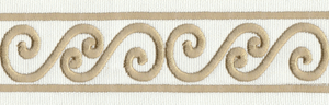 Paige tape trim - Ivory and Gold